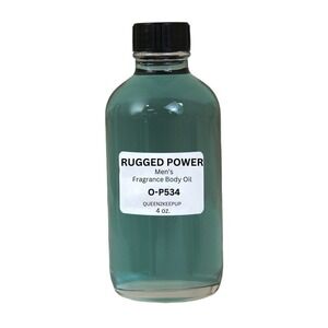 Rugged Power (Men) Body Oil 4 oz Fragrance All Natural Scent
